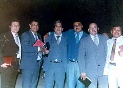 Pastor Óscar A. Cubillo junto a hermanos misioneros