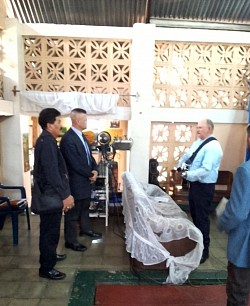 Rev.Oscar Antonio Cubillo y los músicos del tabernáculo